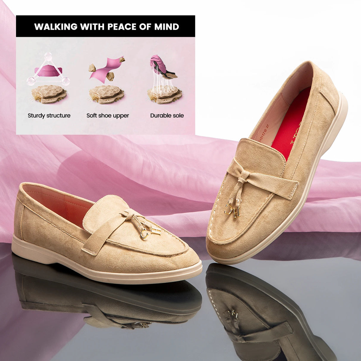 Women’s Black Pointed Loafers Sandals