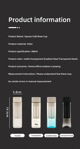 Bincoo Cold Brew Coffee Cup