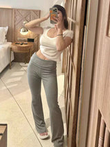 Women's High Waisted Flare Pants