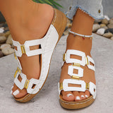 Thick-Soled Wedge Slippers – Large Size 2025