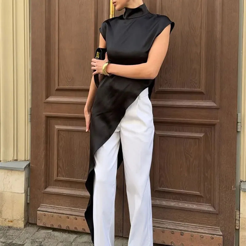 Midnight Luxe Satin Maxi Dress