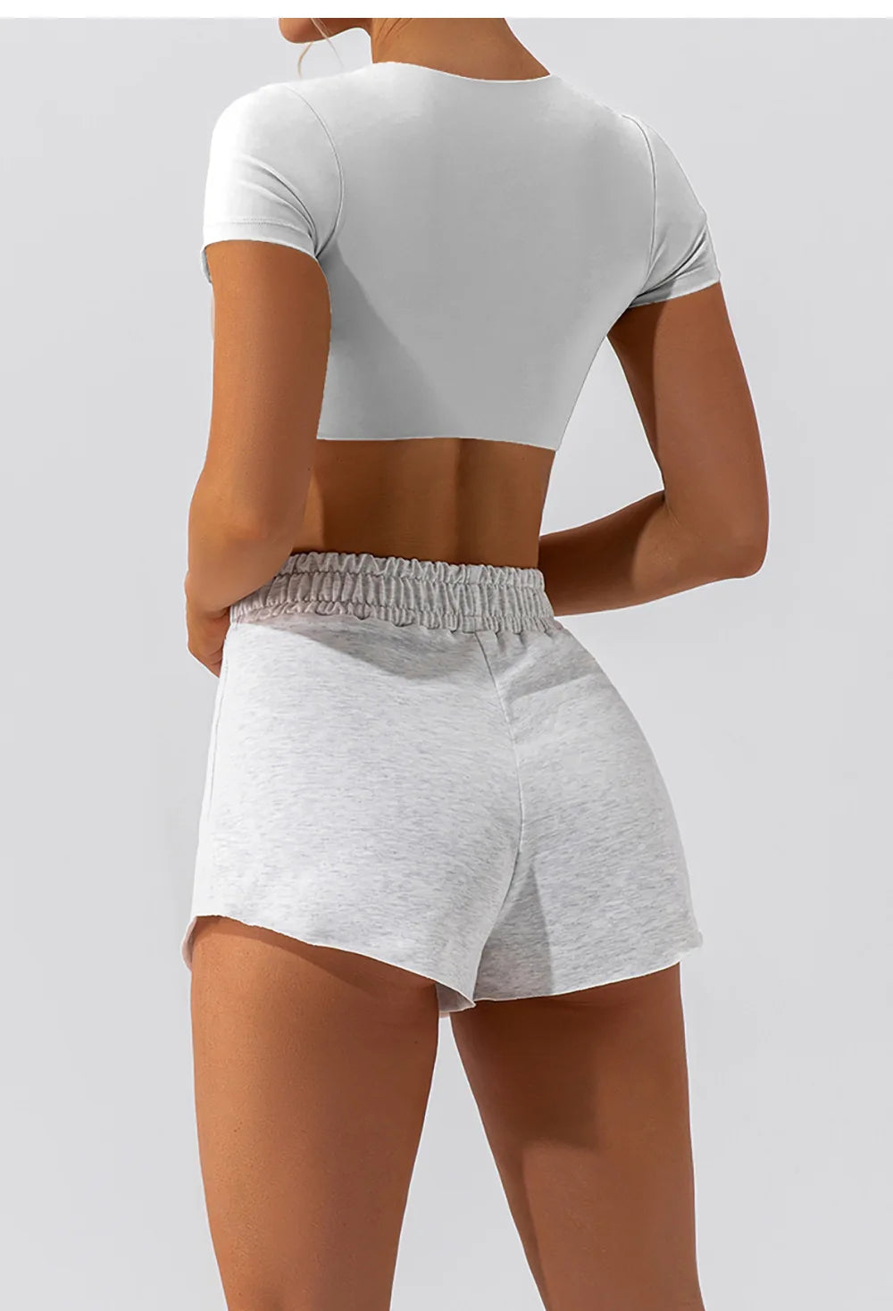 Women Crop Fit Yoga Tee