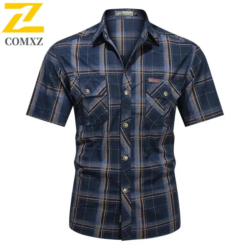 Men Plaid Casual Shirt