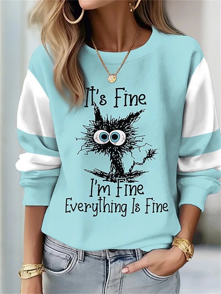 Floral Cat Pullover