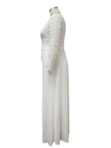 Women Mesh Lace Sleeve Pants Set