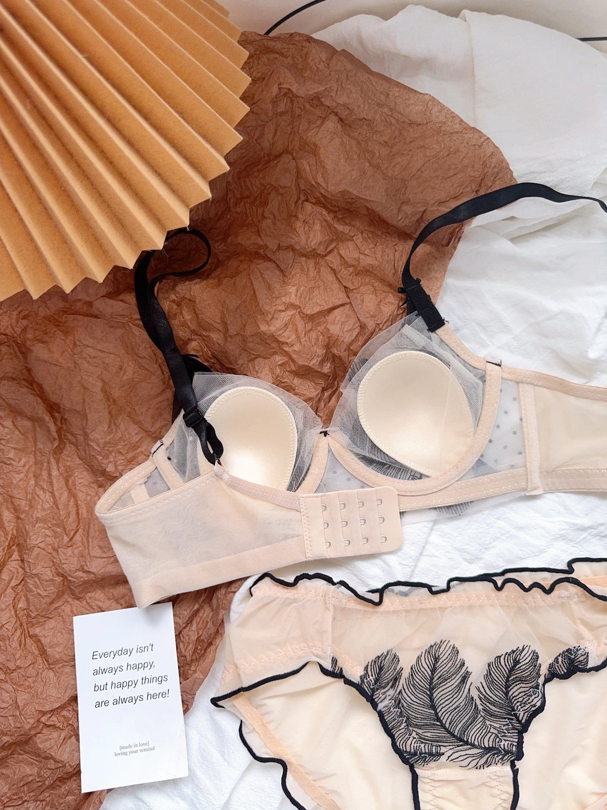 Women Rabbit Ear Bra Set