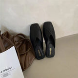 Women’s Leather Flat Mules