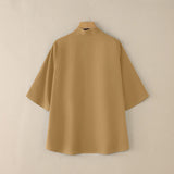 Kyoto Cross V-Neck Tunic Blouse