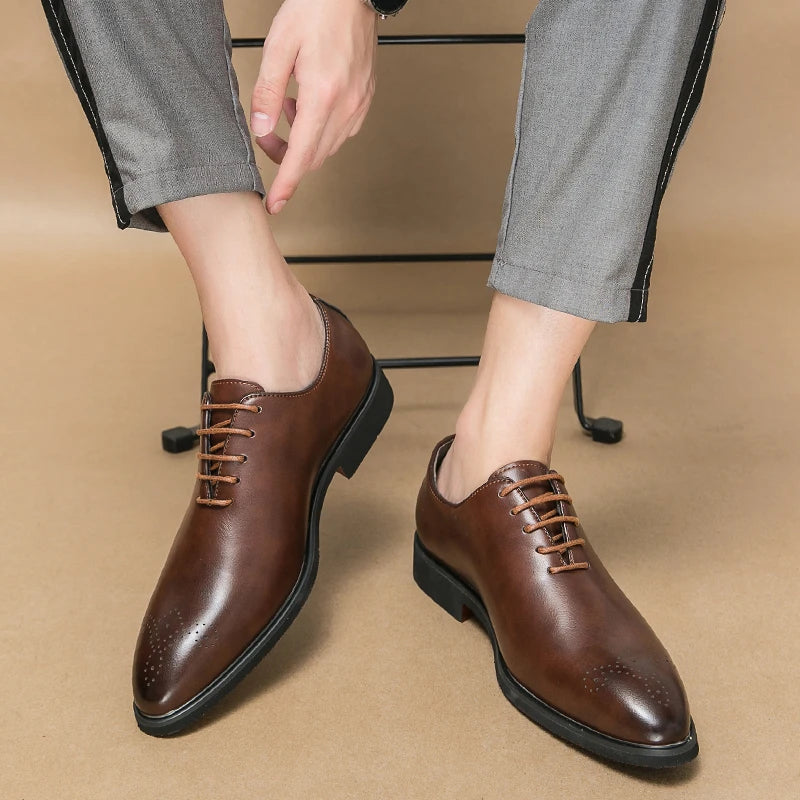 Men Luxury Wedding Oxford Shoes