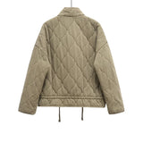 Vintage Quilted High Collar Women's Jacket