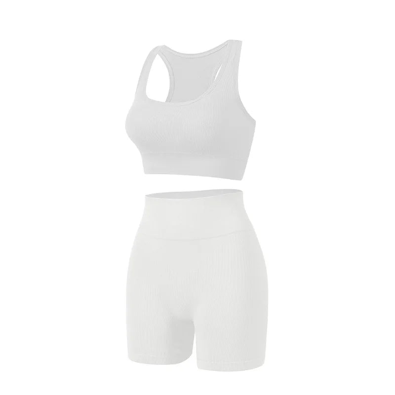 Women Seamless Yoga Bra Set