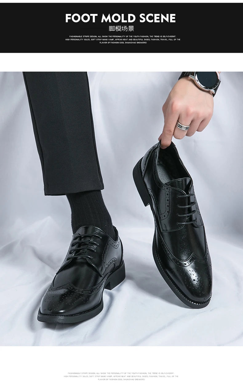 Men’s Full-Grain Leather Dress Shoes