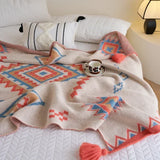Bohemian Knit Sofa Blanket