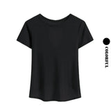 Women Open Back Crop Yoga Shirt