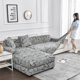 Flower Printed Elastic Sofa Cover