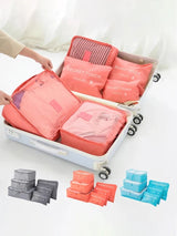 6-Piece Oxford Travel Organizer Set – Packing Cubes