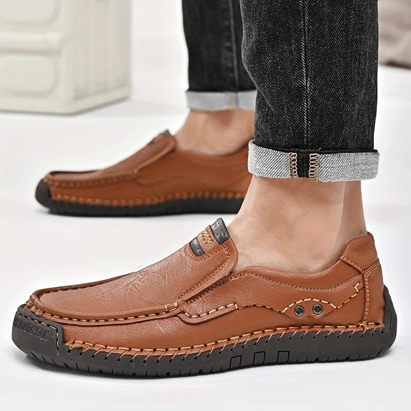 Men Comfortable Leather Business Loafers