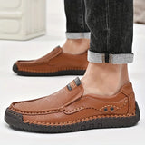 Men Comfortable Leather Business Loafers