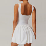 Women Short Skirt Yoga Jumpsuit