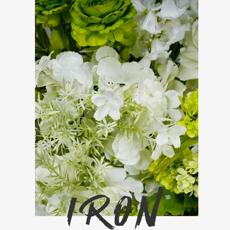 White Green Floral Arrangement Decor