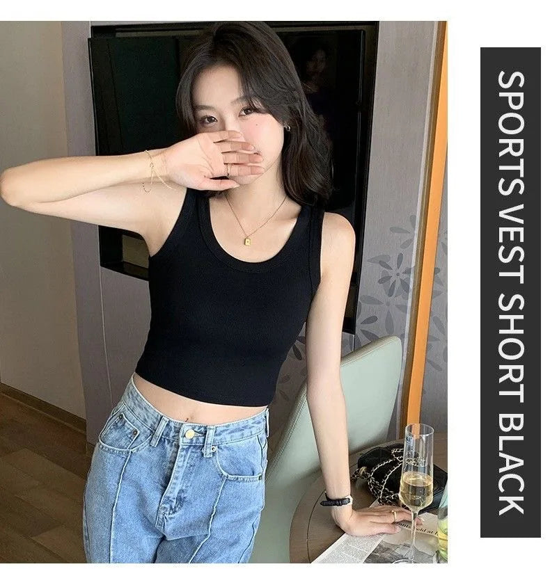 Women Knitted Sleeveless Tee