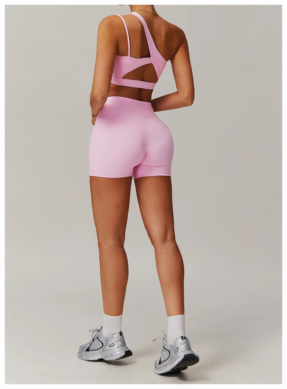 Women Oblique Shoulder Sports Bra