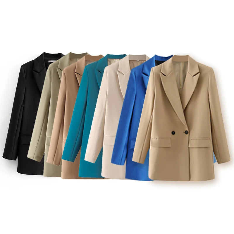 TrafLux™ – Color-Rich Office Blazer (Casual Power Dressing for Women)