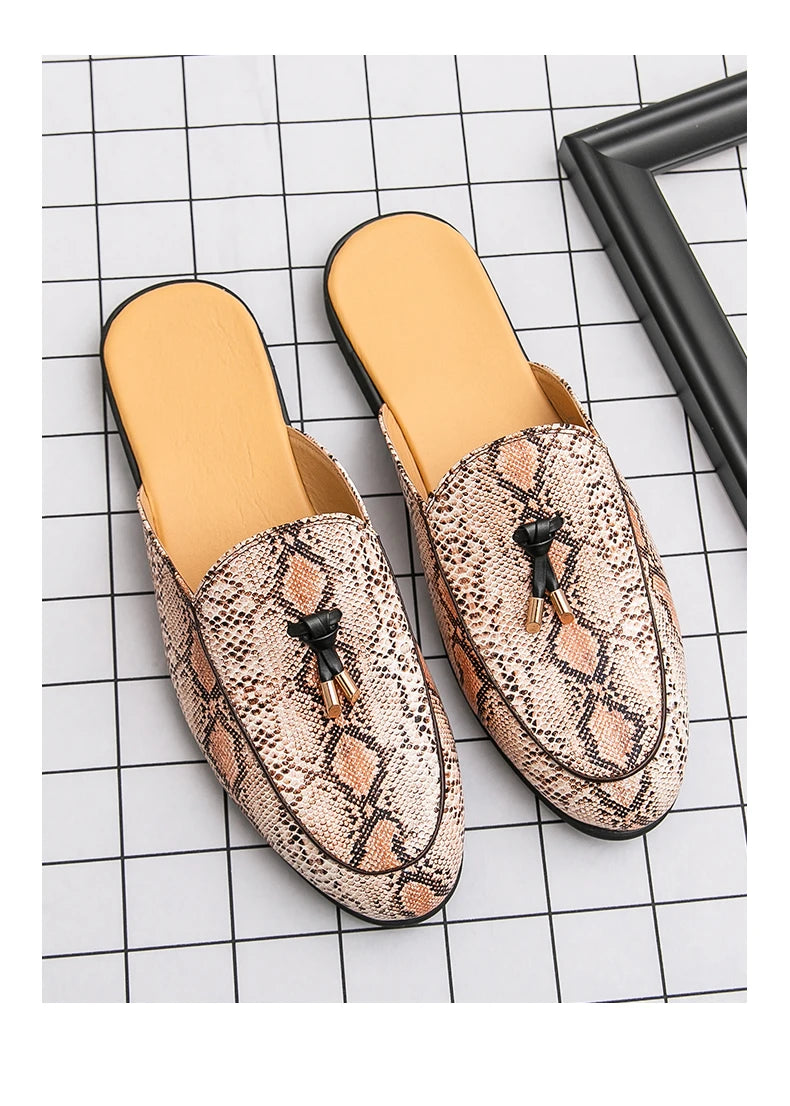 Men Leather Mules