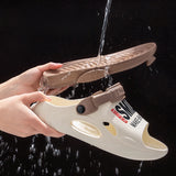 Unisex Thick Sole Pain Relief Shower Slippers