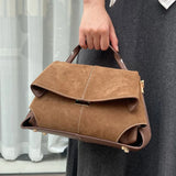 Frosted Leather Shoulder Bag