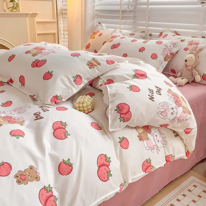 Cartoon Bunny Bedding Set