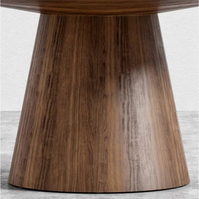 Round Walnut Dining Table
