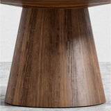 Round Walnut Dining Table