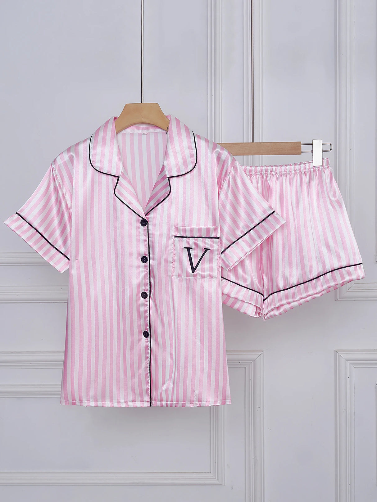 Women Satin Short Pajama Set