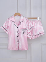 Women Satin Short Pajama Set