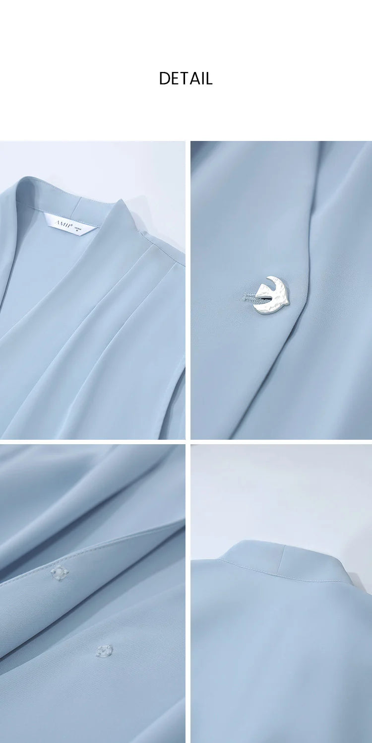 Amii Sleeveless Chiffon Office Blouse