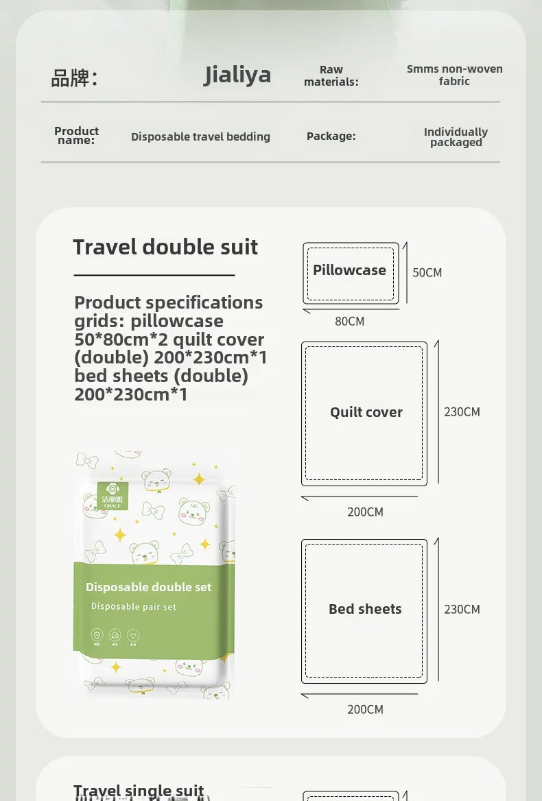 Disposable Bed Sheet Set