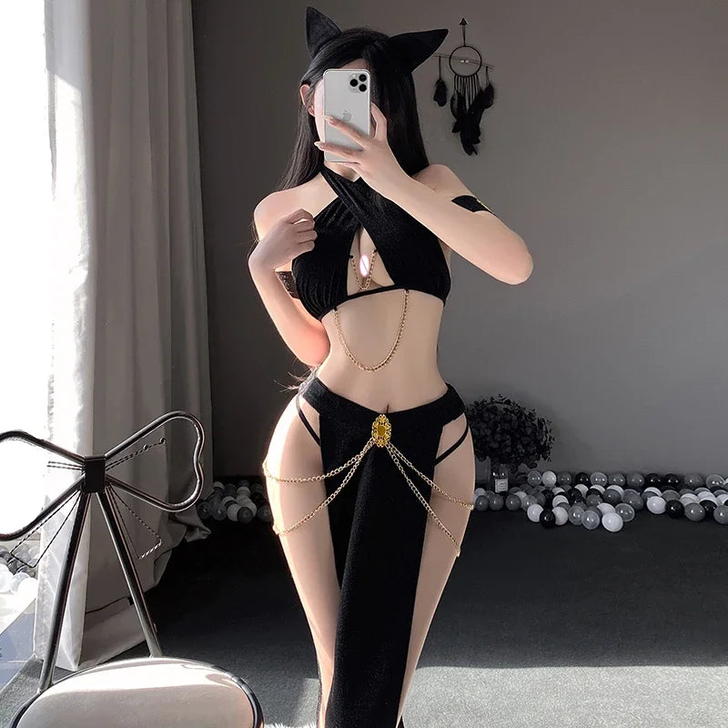 Women’s Cat Cosplay Costume Set