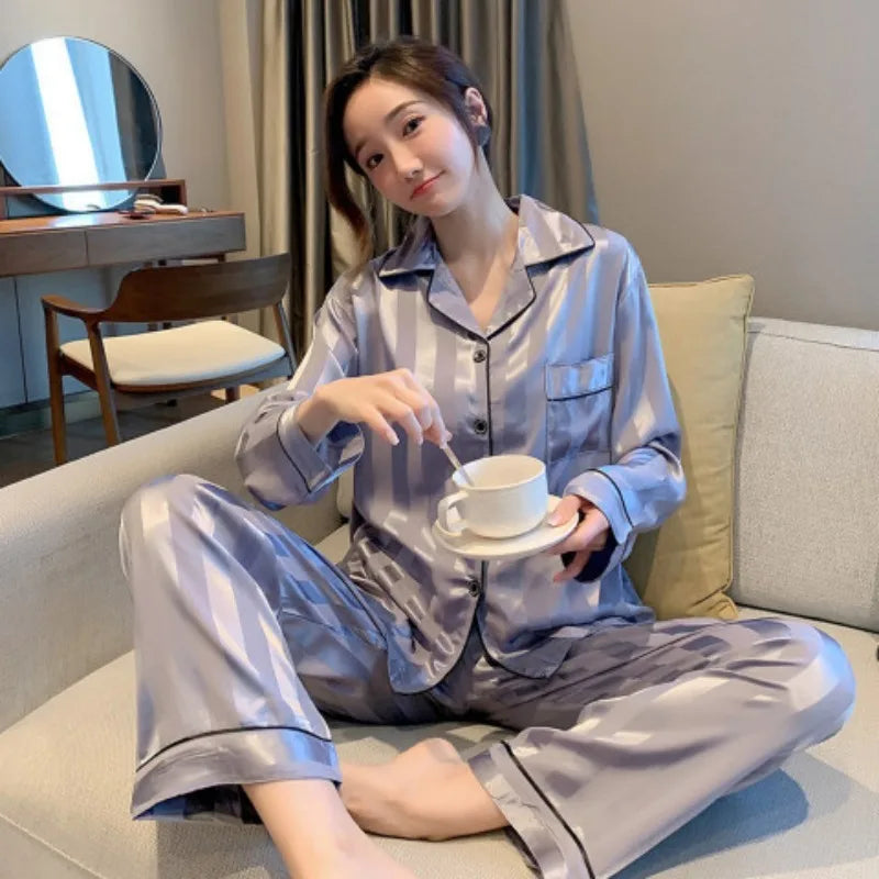 Women's Satin Pajama Set