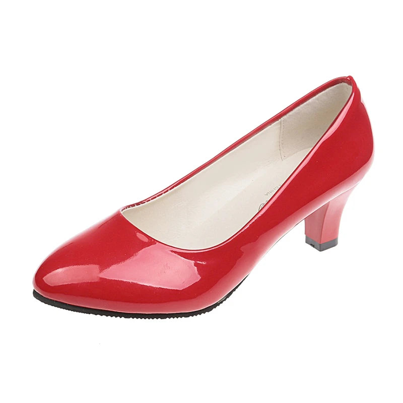 Nude Low Heel Pumps – Office & Party 2025