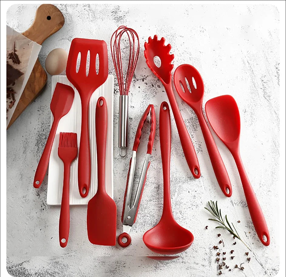 10pcs Silicone Cookware Set