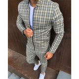 Men's Checkered Sports Tracksuit