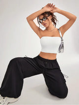 Y2K Solid Crop Tank