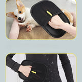 Portable Pet Hair Remover Gloves – Washable Grooming Gloves