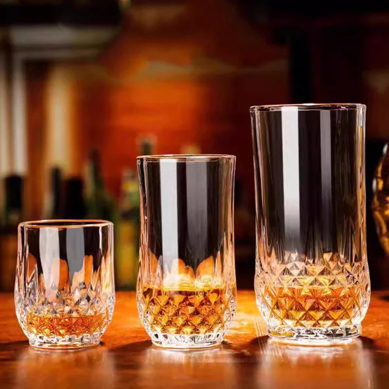 Diamond Wine Glass Tumblers