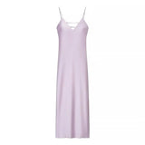 Golden Satin Backless Evening Gown