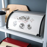 Metal Bread Box with Lid