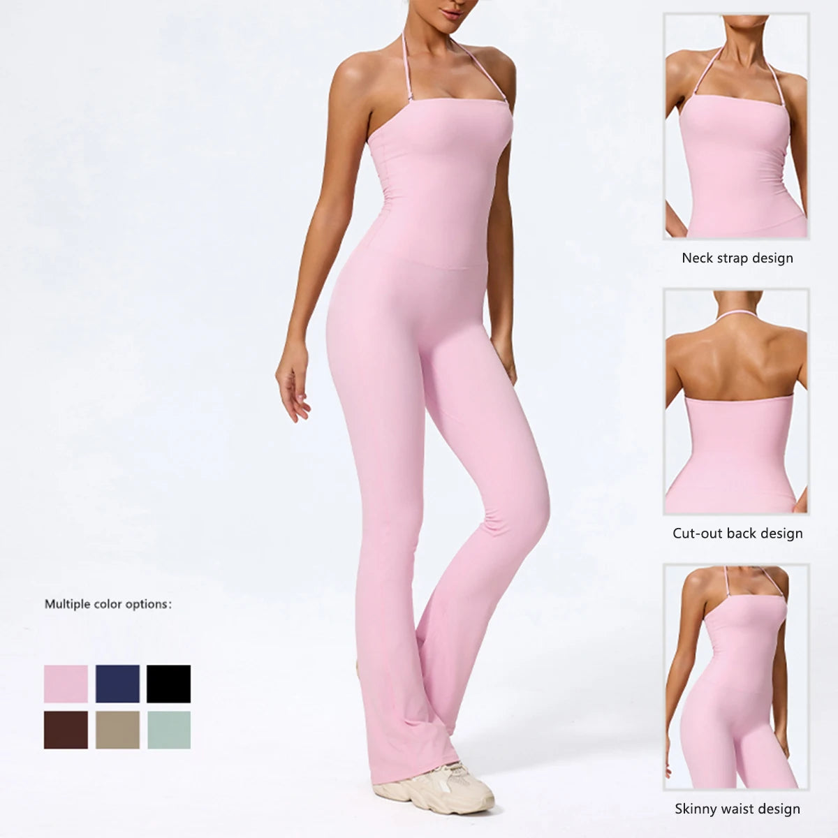 Elevate Backless Active Jumpsuit