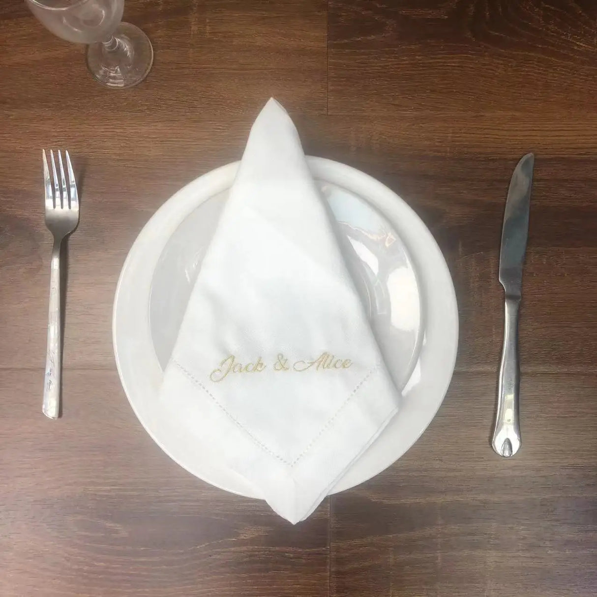 Custom Embroidered Napkins