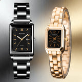 Luxury Square Gold Quartz Couple Watches